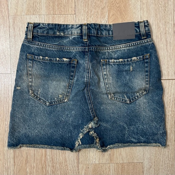 6397 Denim mini skirt, vintage wash 26 - Picture 2 of 3